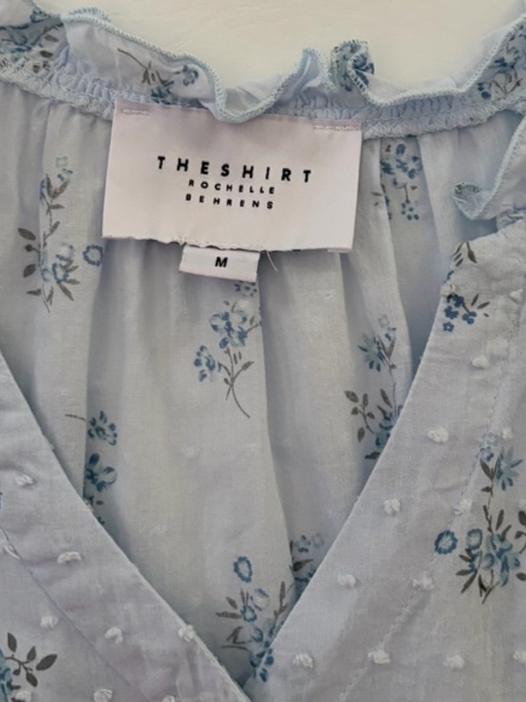 The Shirt By Rochelle Behrens Dress The Candice Dress Floral Blue Size Medium — image 6 of 8